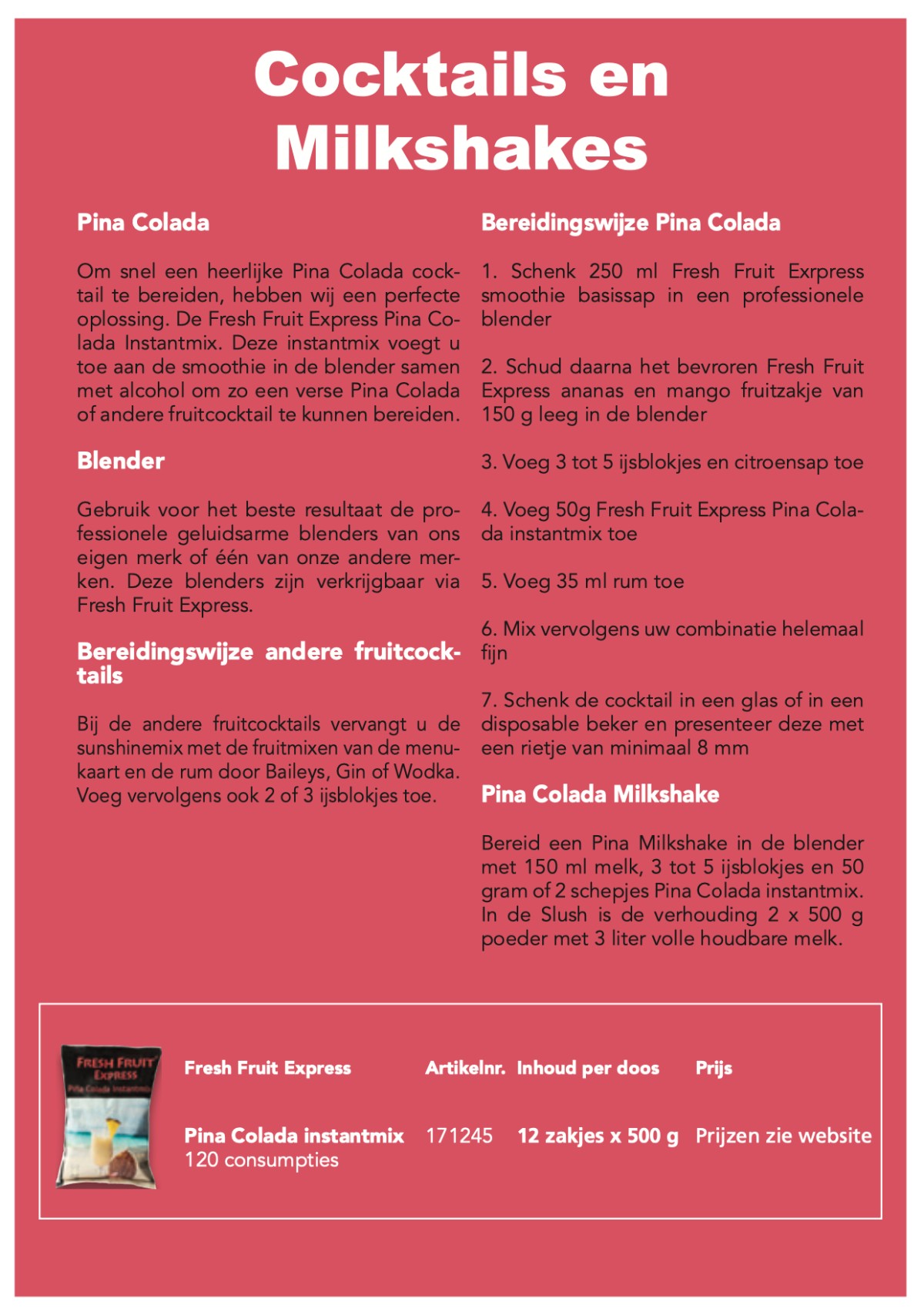 Fresh Fruit Express Smoothies